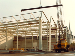 Building of a logistics warehouse in Bremgarten