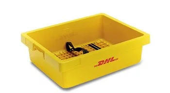 Customized container for mails produced for DHL