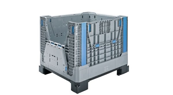 Large-capacity container with open wall