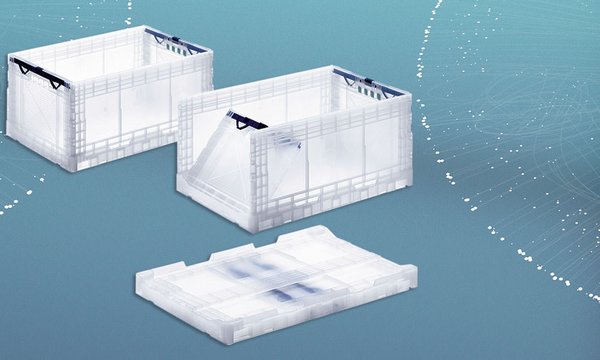 The process of opening and closing the collapsile container