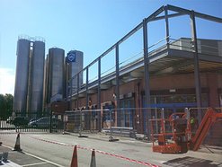 The process of building production and administration building at George Utz Ltd. in Alfreton