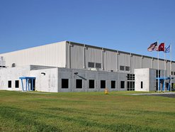 The new company building with production facilities at Georg Utz, Inc. in Edinburgh, Indiana