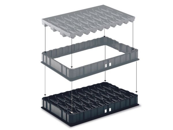 Injection molded frame with thermoformed insert